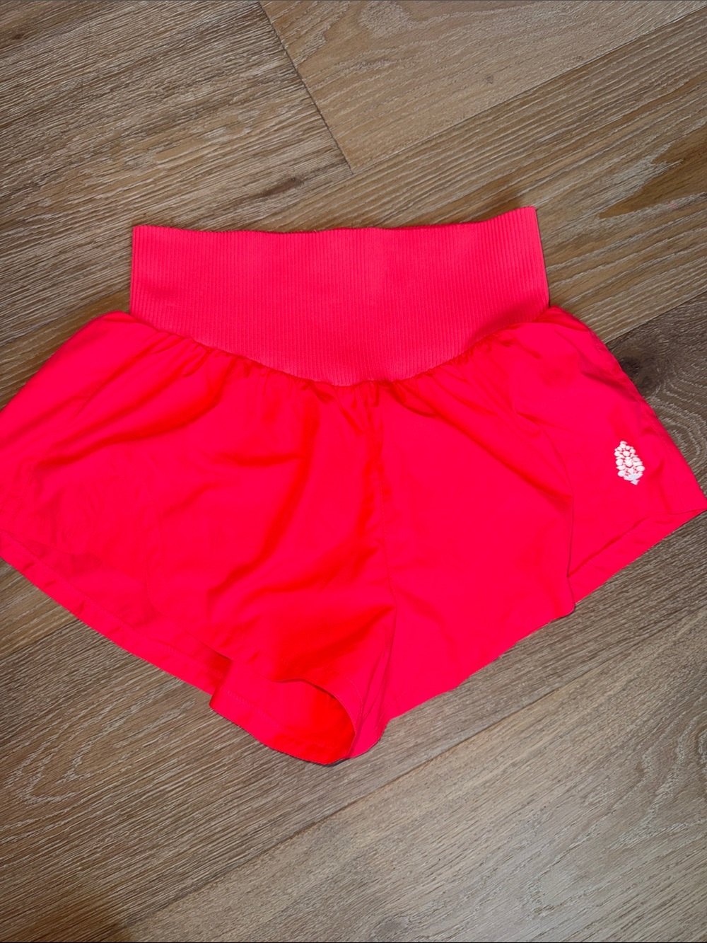 FP Movement by Free People Ribbed Waist Hot Pink Athletic Shorts